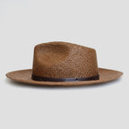 Wool Felt Fedora Hat with Braided Band and Feather Detail