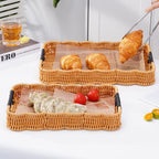 Woven Decorative Serving Tray | High & Bury