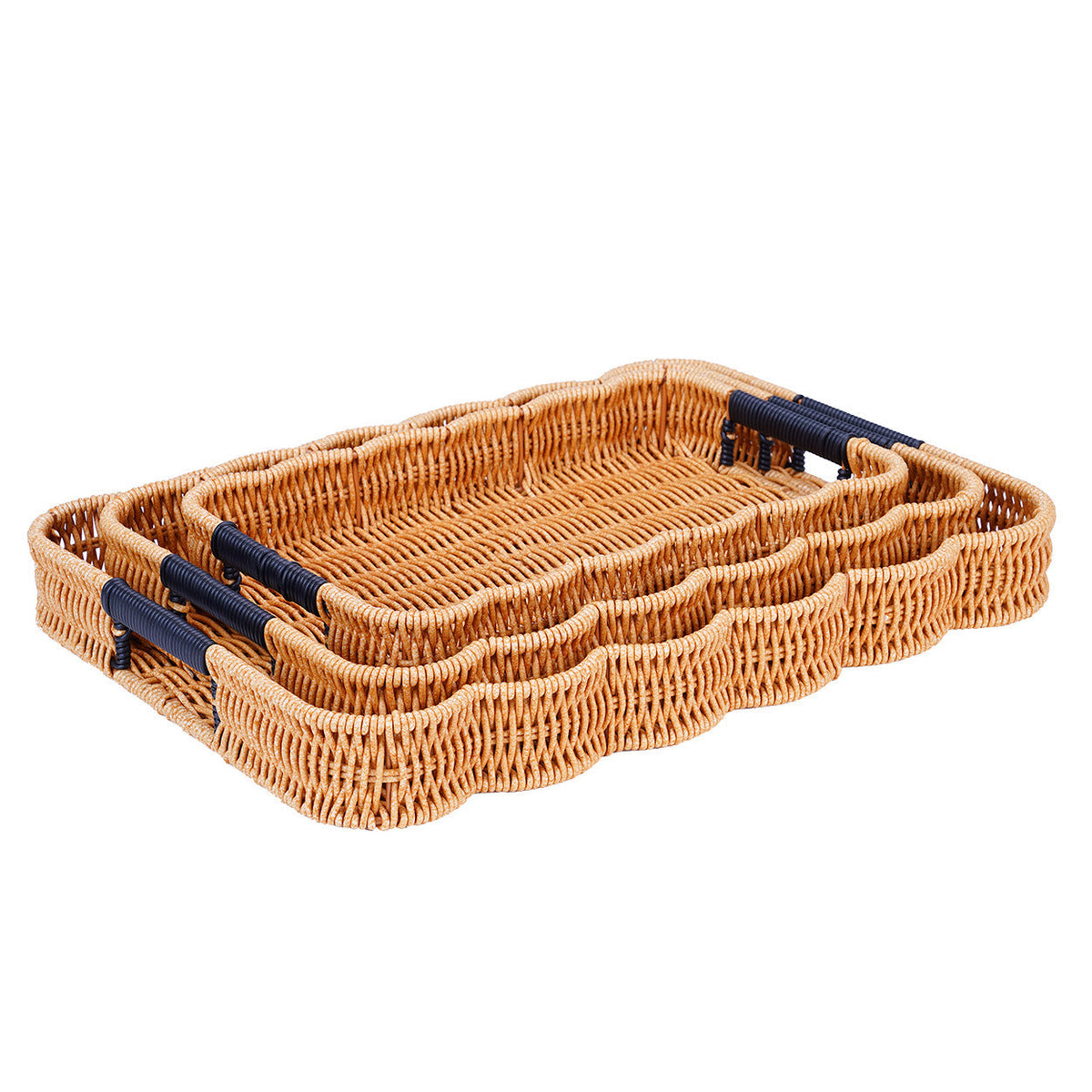 Woven Decorative Serving Tray | High & Bury