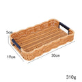Woven Decorative Serving Tray | High & Bury