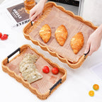 Woven Decorative Serving Tray | High & Bury