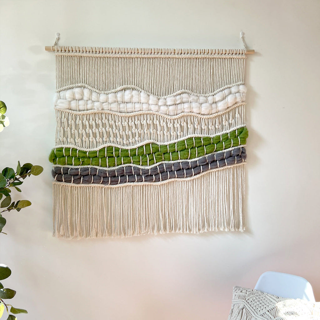 Woven Macrame Wall Tapestry | High & Bury