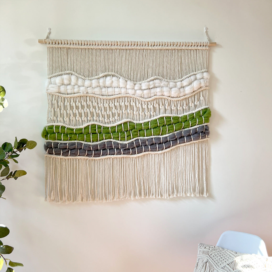 Woven Macrame Wall Tapestry | High & Bury