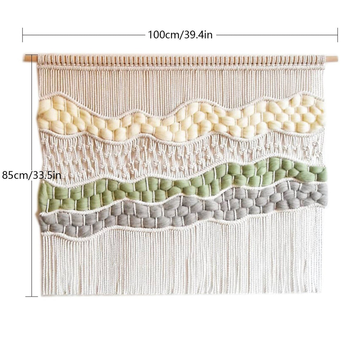 Woven Macrame Wall Tapestry | High & Bury