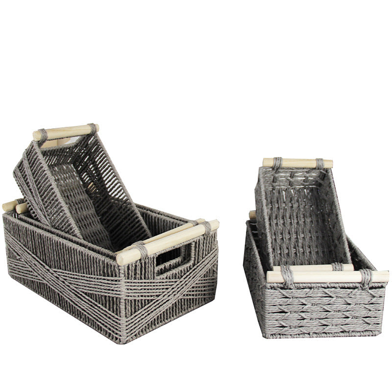 Woven Natural Storage Basket | High & Bury