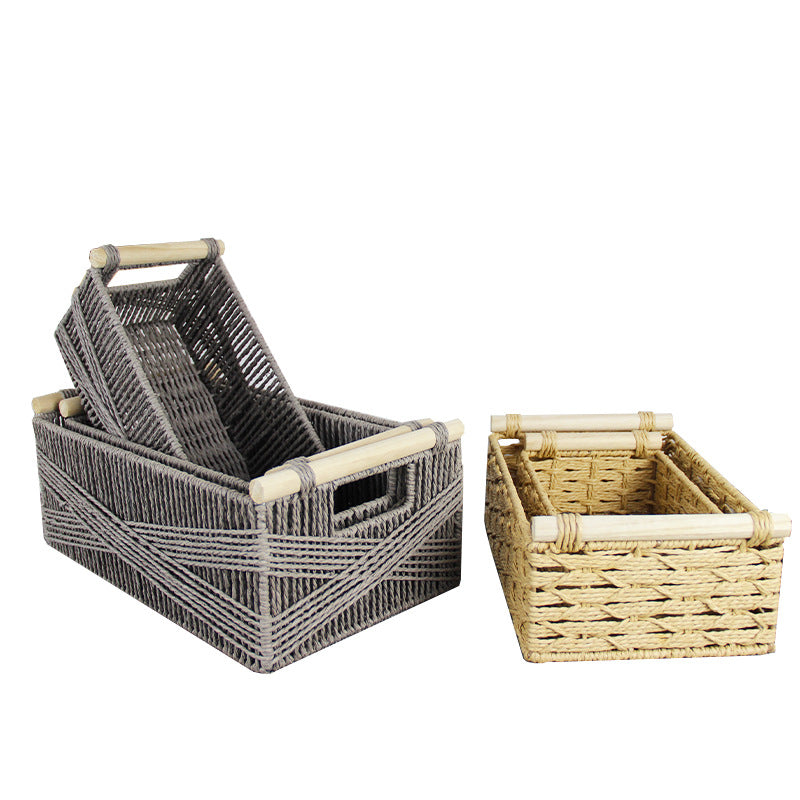 Woven Natural Storage Basket | High & Bury