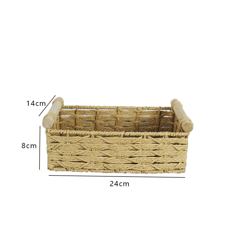 Woven Natural Storage Basket | High & Bury