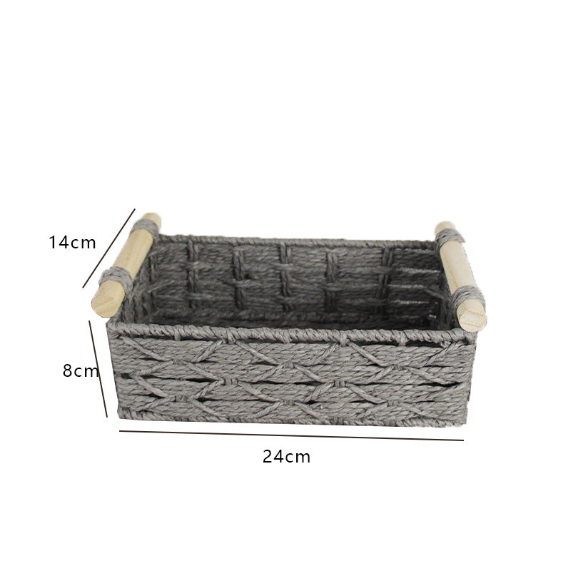 Woven Natural Storage Basket | High & Bury
