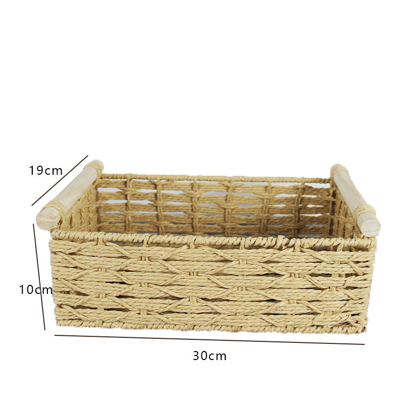 Woven Natural Storage Basket | High & Bury