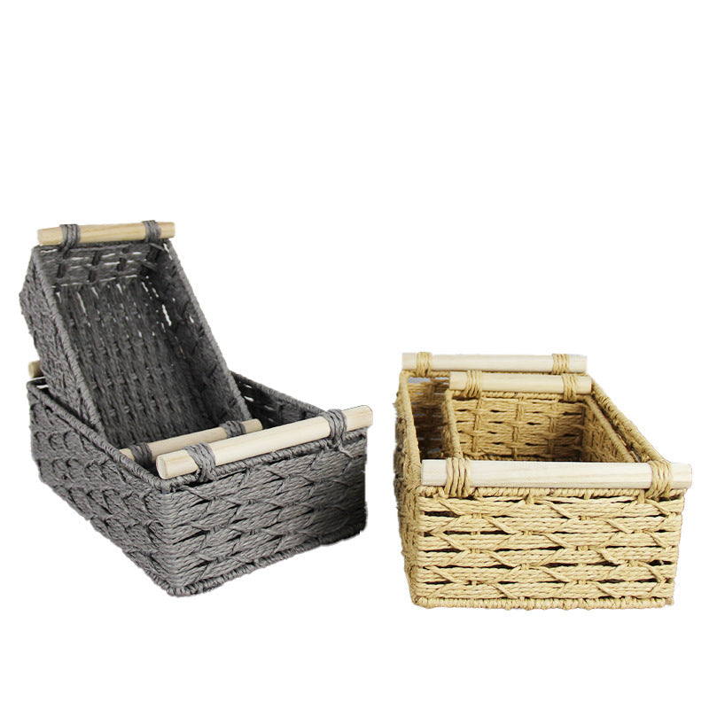 Woven Natural Storage Basket | High & Bury