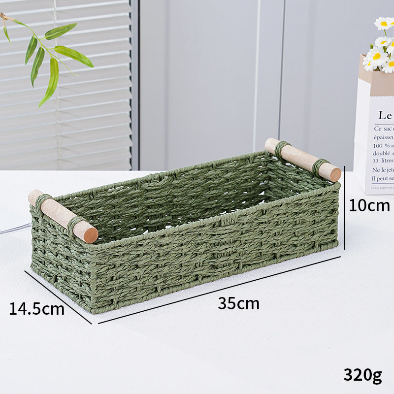 Woven Organizer Storage Basket | High & Bury