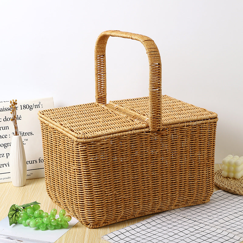 Woven Picnic Basket | High & Bury