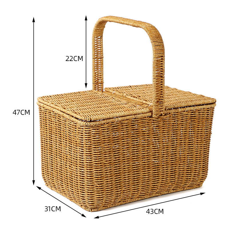 Woven Picnic Basket | High & Bury