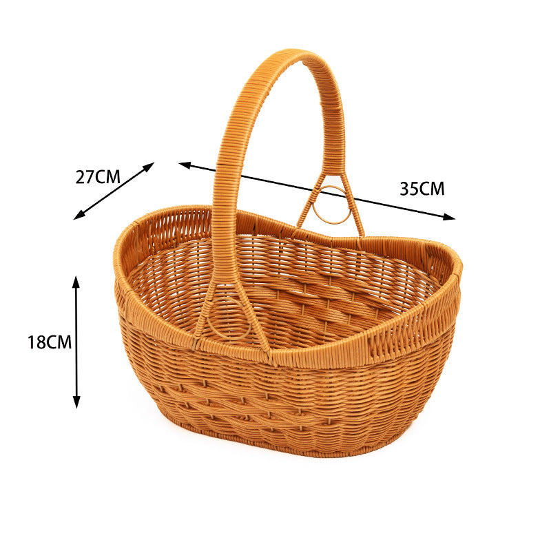 Woven Rattan Utility Basket | High & Bury