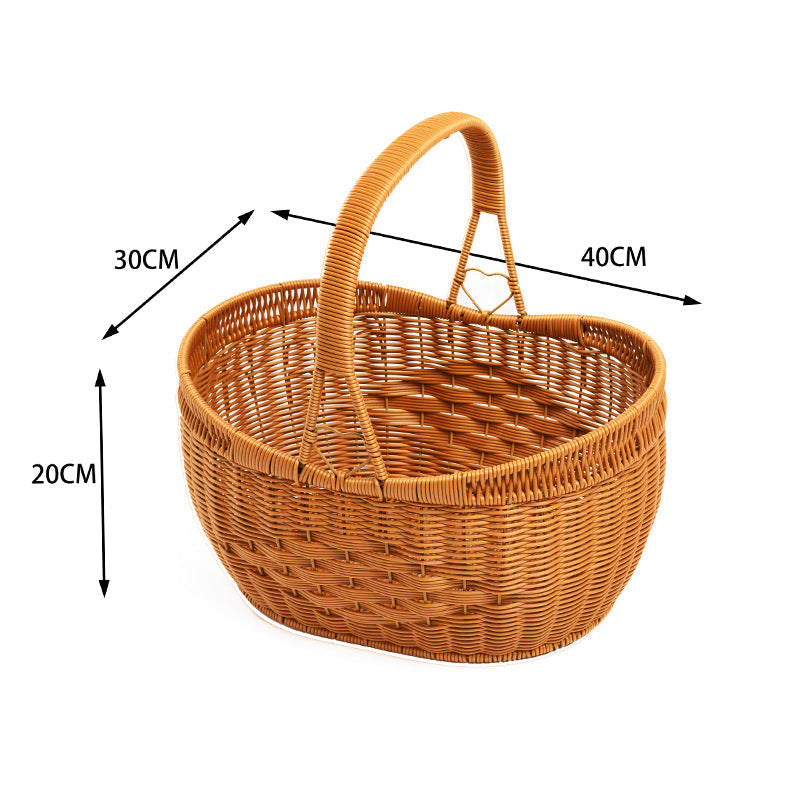 Woven Rattan Utility Basket | High & Bury