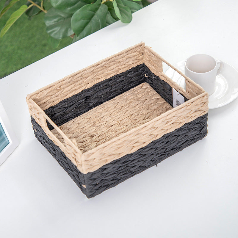Woven Rectangular Storage Tray | High & Bury