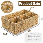 Woven Seagrass Organizer Basket | High & Bury
