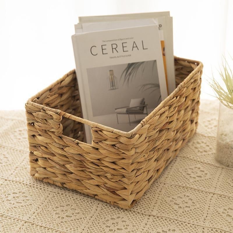 Woven Storage Basket 15.35 × 11 × 7.87 Inch | High & Bury