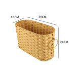 Woven Storage Basket Dark Khaki | High & Bury