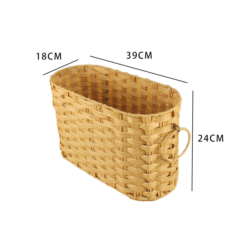 Woven Storage Basket Dark Khaki | High & Bury