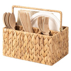 Woven Storage Basket Gray Khaki | High & Bury