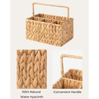 Woven Storage Basket Gray Khaki | High & Bury