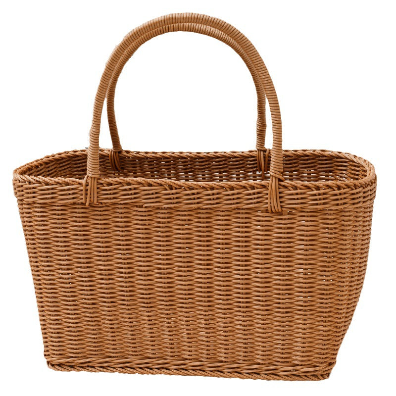 Woven Storage Basket Multicolor | High & Bury