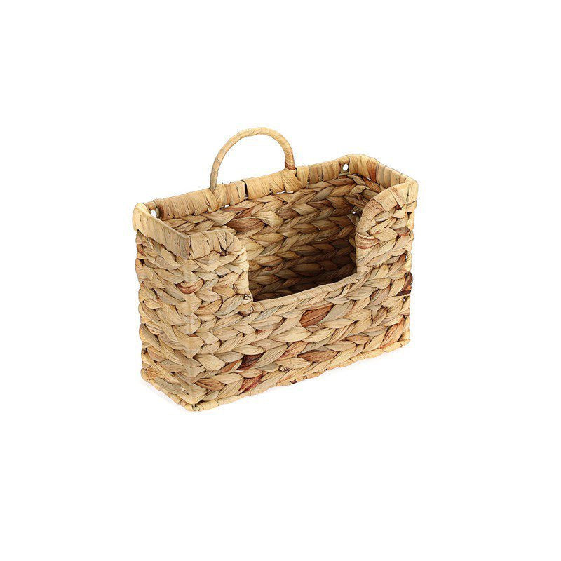 Woven Storage Basket with Handles 11.81 × 4.33 × 7.87 Inch | High & Bury