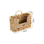 Woven Storage Basket with Handles 11.81 × 4.33 × 7.87 Inch | High & Bury
