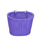 Woven Storage Basket with Leather Straps | High & Bury