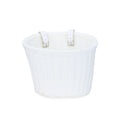 Woven Storage Basket with Leather Straps | High & Bury