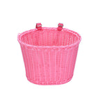 Woven Storage Basket with Leather Straps | High & Bury
