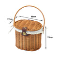 Woven Storage Basket with Lid | High & Bury