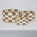 Woven Storage Baskets Red | High & Bury