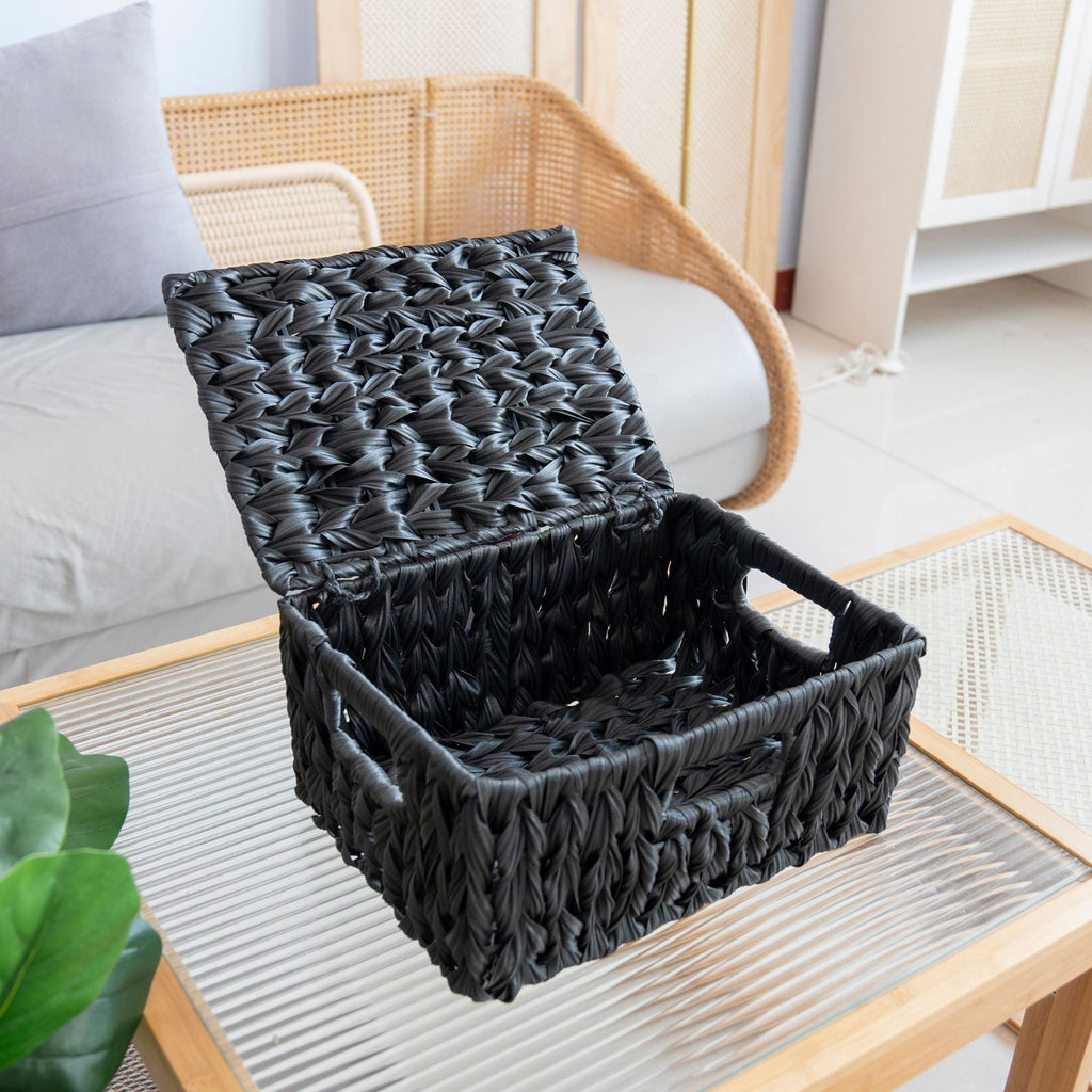 Woven Storage Box Black | High & Bury