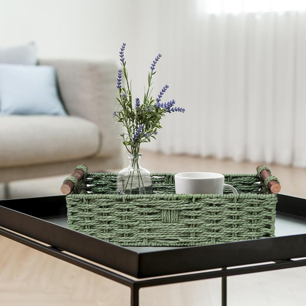 Woven Storage Caddy Basket | High & Bury