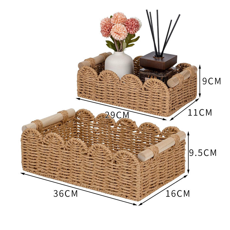 Woven Storage Caddy Basket | High & Bury