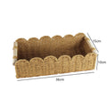 Woven Storage Organizer Basket 14.17 × 3.94 × 5.91 Inch | High & Bury