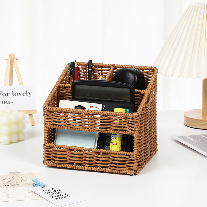 Woven Storage Organizer Caddy | High & Bury