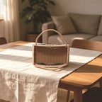 Woven Straw Rainbow Tote | High & Bury