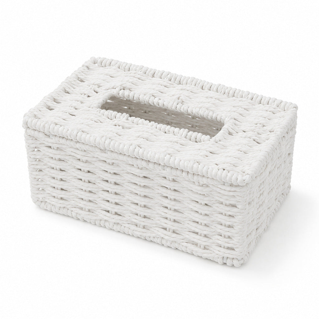 Woven Tissue Box Cover | High & Bury
