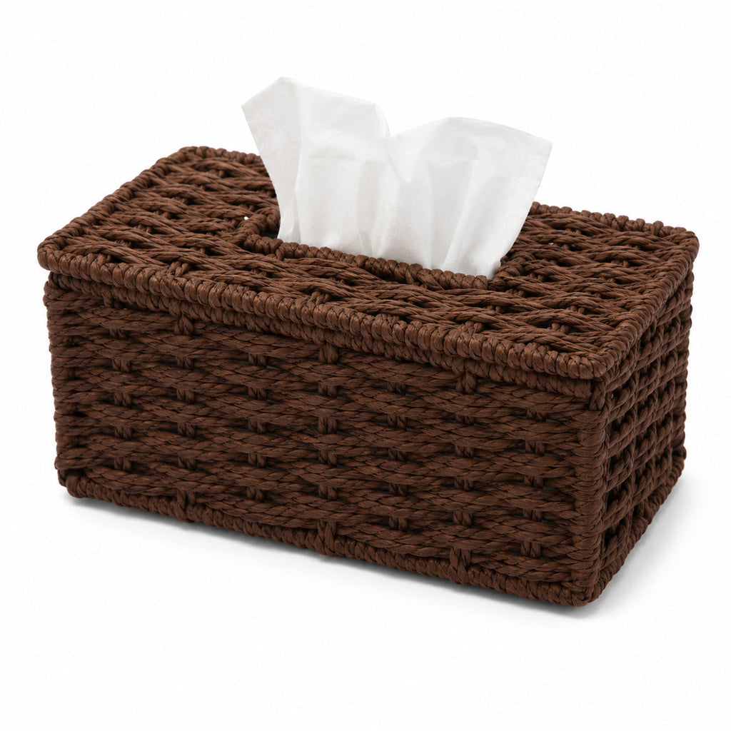 Woven Tissue Box Cover | High & Bury