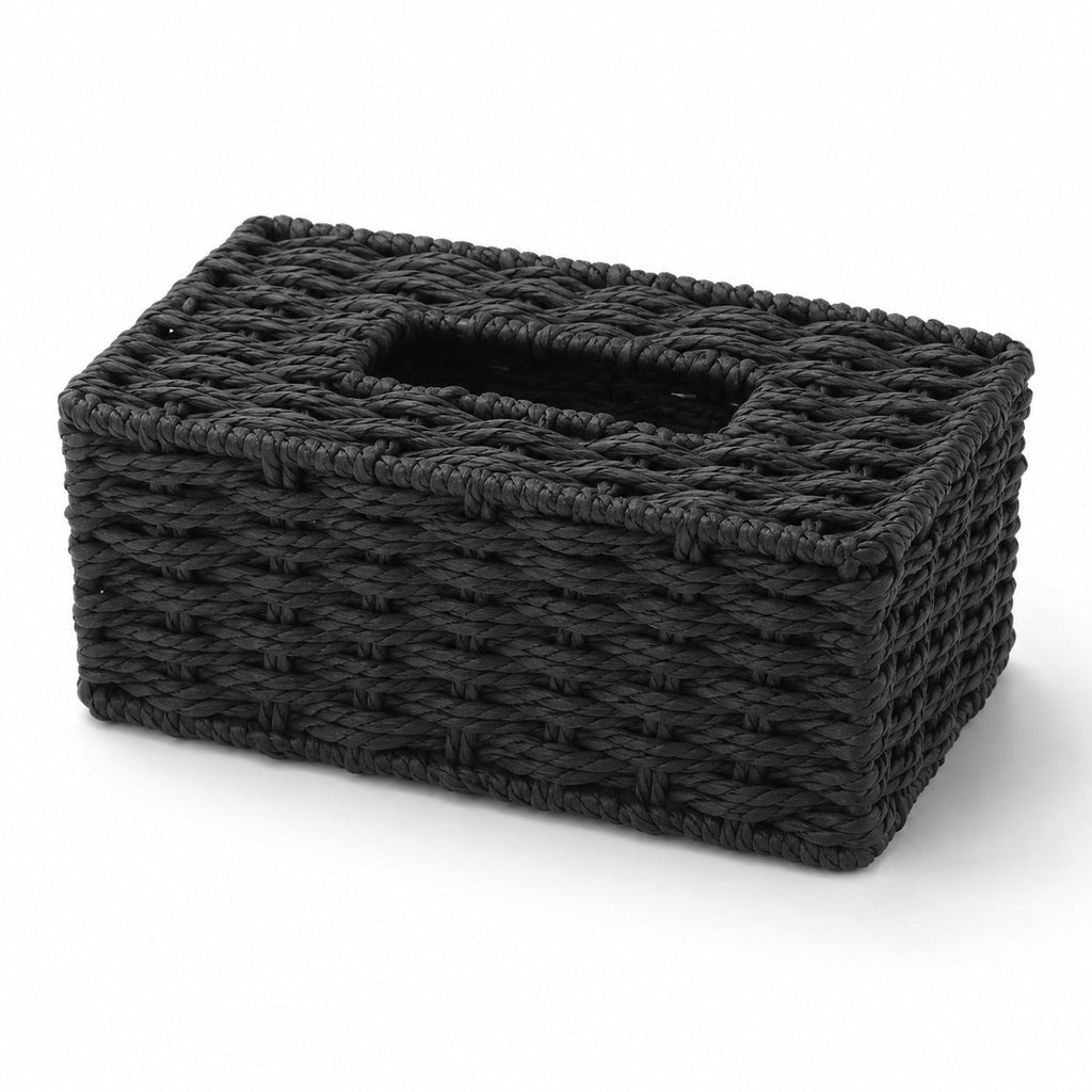 Woven Tissue Box Cover | High & Bury