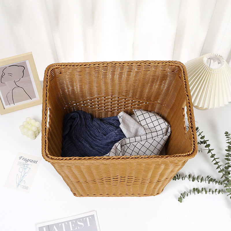 Woven Utility Storage Basket Brown | High & Bury
