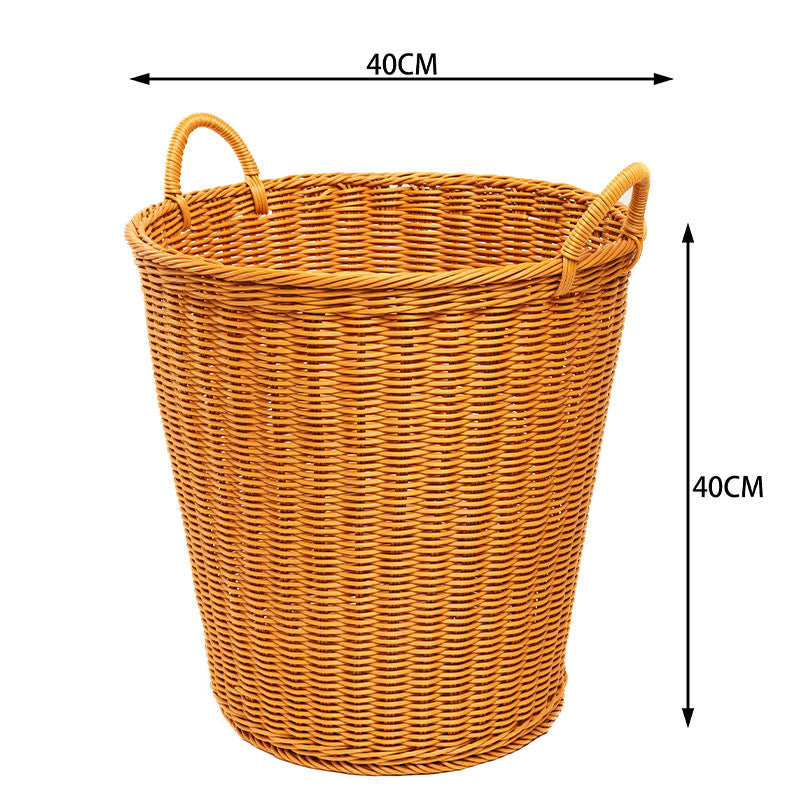Woven Utility Storage Basket Brown | High & Bury