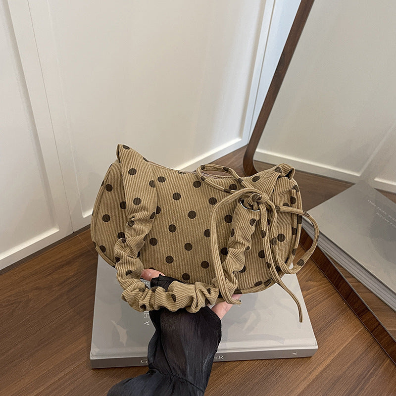 WoVintage Polka Dot Crossbody Handbag, view 4