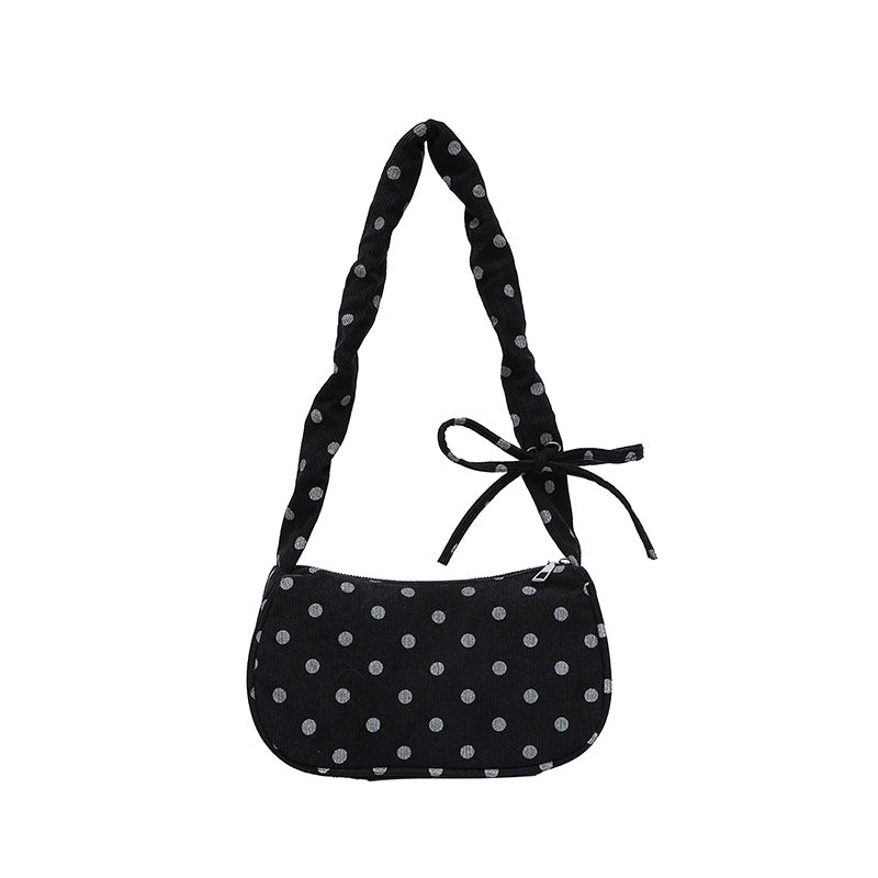 WoVintage Polka Dot Crossbody Handbag, view 5