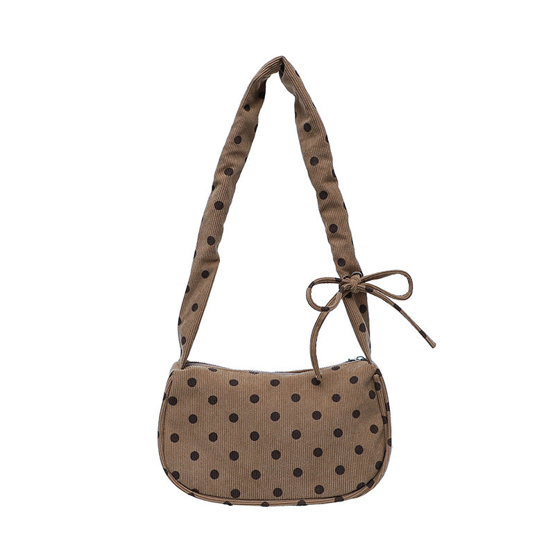 WoVintage Polka Dot Crossbody Handbag, view 7