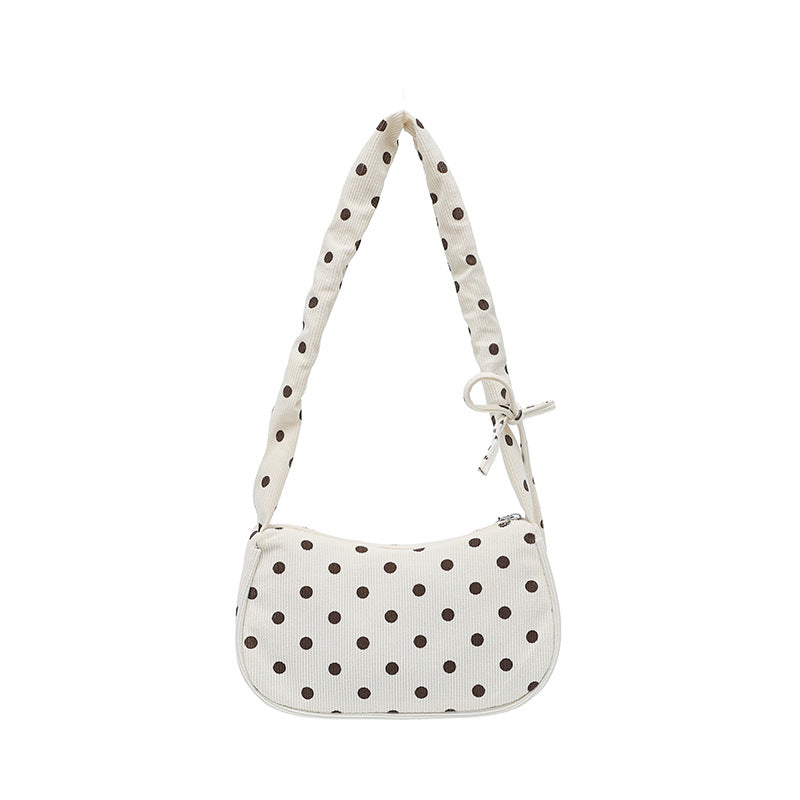 WoVintage Polka Dot Crossbody Handbag, view 8