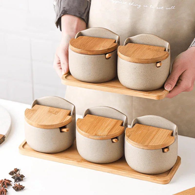 Yarboda Ceramic Seasoning Jar Set